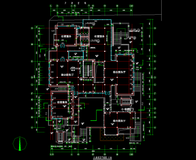 古代寺庙建筑施工图，寺庙CAD建筑图纸下载