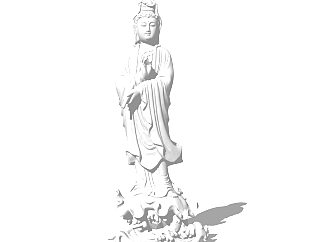 传统精品宗教雕塑SU模型集下载