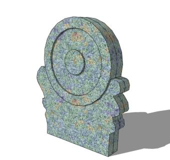 抱鼓石sketchup模型下载，抱鼓石草图大师模型