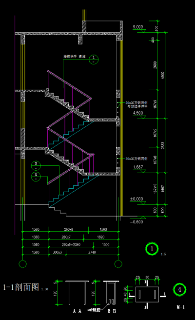 <a href=https://www.yitu.cn/sketchup/louti/index.html target=_blank class=infotextkey><a href=https://www.yitu.cn/su/6782.html target=_blank class=infotextkey><a href=https://www.yitu.cn/su/8159.html target=_blank class=infotextkey>楼</a>梯</a></a>1-1剖面图.png