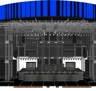 现代舞台草图大师模型，舞台SU模型下载