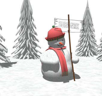 现代儿童雪人玩具草图大师模型，雪人sketchup模型免费下载