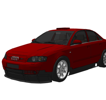 现代汽车免费su模型，现代汽车sketchup模型，汽车草图大师素材下载