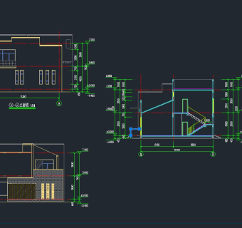 中式别墅CAD施工图，cad建筑图纸免费下载。