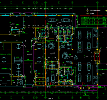 凯迪拉克4S店建筑图，汽车专卖店CAD图纸下载