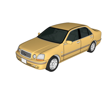 现代汽车免费su模型，汽车sketchup模型下载