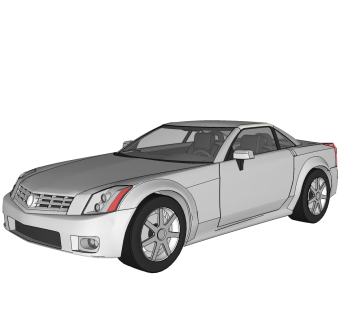 现代跑车免费su模型，现代跑车skp模型，草图大师模型素材下载