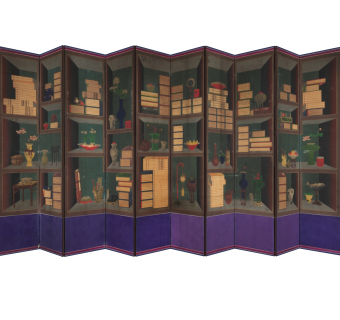 日式屏风草图大师模型，屏风sketchup模型下载