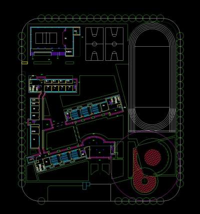 小学设计工程图，小学建筑工程图纸下载