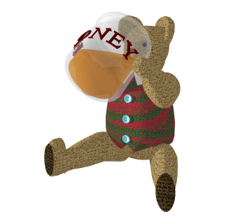 现代毛绒玩具草图大师模型，玩具su模型下载