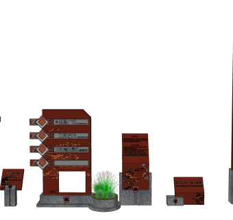 现代路标指示牌skb模型分享，路标指示牌SU模型下载