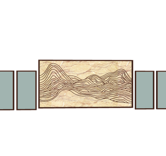 新中式景观墙草图大师模型，景观墙sketchup模型免费下载