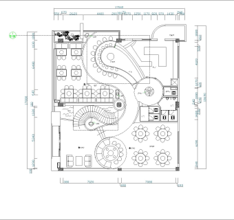 重庆现代双层火锅酒楼CAD施工图及效果图下载