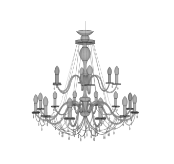 现代吊灯草图大师模型，吊灯sketchup模型