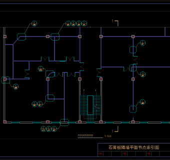 原创隔墙隔断全套详细的CAD图库，隔墙CAD建筑图纸下载