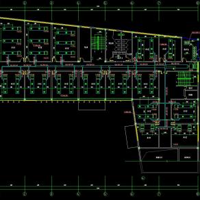 南京某办公楼空调施工图，空调CAD工程图纸下载