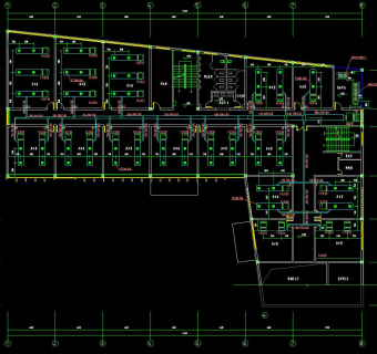 南京某办公楼空调施工图，空调CAD工程图纸下载