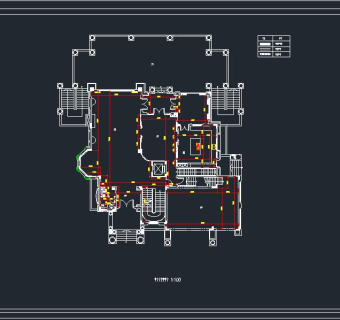 祥细客厅卧室家装户型图三居CAD，免费下载