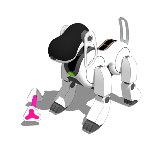 现代机器狗玩具草图大师模型，玩具su模型下载