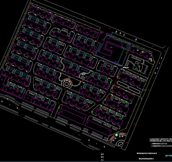 金锁镇小镇客厅项目路灯和监控电气图设计CAD图纸