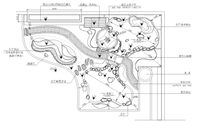 别墅小花园景观CAD施工图