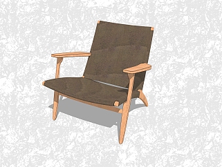现代创意<em>小</em>座椅草图大师模型，休闲椅sketchup模型下载