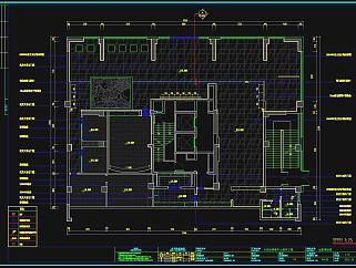 现代售楼处CAD施工图，CAD建筑图纸免费下载