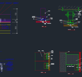 整木主龙骨CAD板块，整木龙骨CAD施工图纸下载