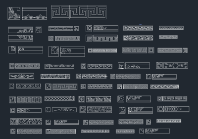拼花图集，拼花CAD建筑图纸下载