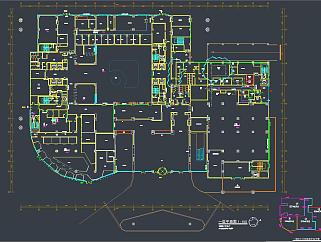 重庆机场旅客过夜用房施工图，旅馆CAD施工图纸下载