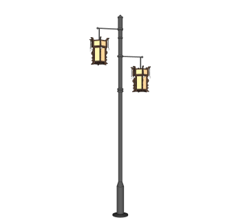 现代路灯草图大师模型，路灯skp文件下载