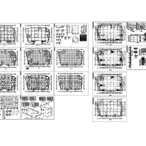 三层商场建筑图设计方案,商场结构图平面图CAD图纸下载