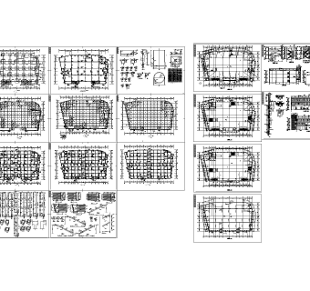 三层商场建筑图设计方案,商场结构图平面图CAD图纸下载