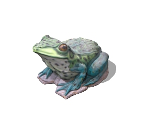 <em>青蛙</em>蟾蜍草图大师模型，动物sketchup模型下载