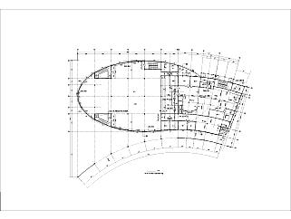 食堂平面和屋顶网架CAD图纸免费下载