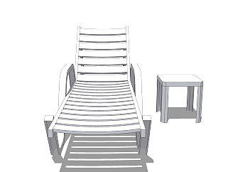 现代休闲桌椅草图大师模型下载，休闲桌椅sketchup模型