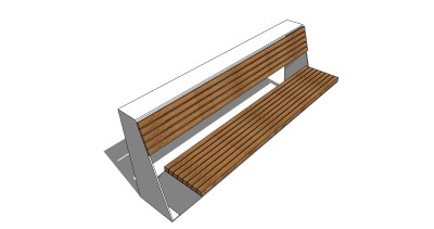 户外椅SU模型下载，休闲长椅skb模型分享