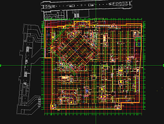 七宝万科广场设计施工图，万科广场CAD施工图纸下载，