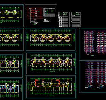 十二层住宅楼电气施工图CAD图纸