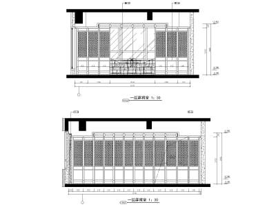 麻将室立面图