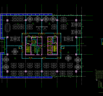 商务大厦建筑施工图，商务大厦建筑CAD施工图纸下载