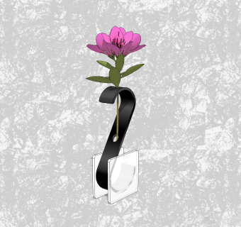 杜鹃插花草图大师模型，花艺花瓶sketchup模型下载