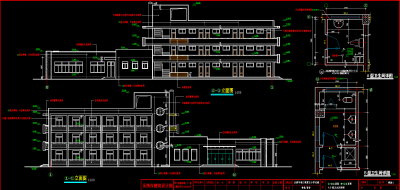第五小学迁建工程建筑施工图，教学楼CAD施工图纸下载