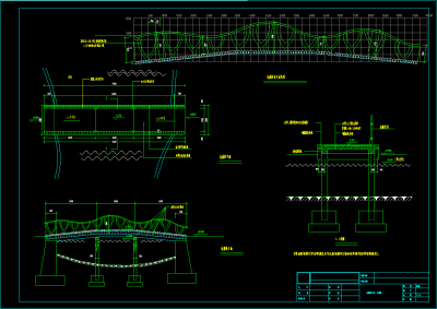 现代两套钢结构cad建筑施工图，桥梁cad竣工图下载