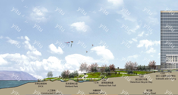 生態水島溼地公園景觀規劃設計案例