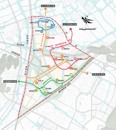 步行路线规划图