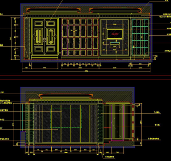 红酒会所CAD施工图，红酒会所CAD图纸下载