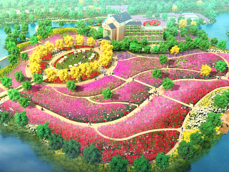 浪漫玫瑰主题公园景观规划设计案例