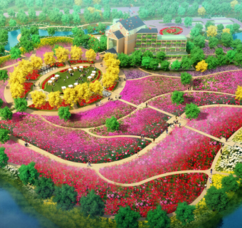 浪漫玫瑰主题公园景观规划设计案例
