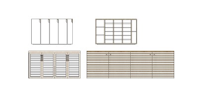 现代壁柜草图大师模型，壁柜sketchup模型下载